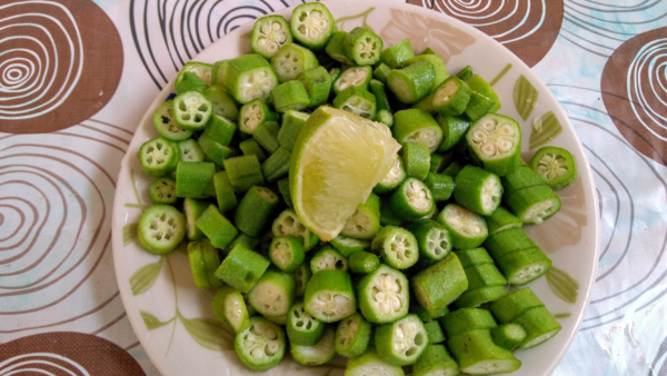 bhindi and lemon