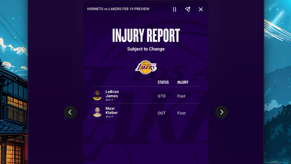 Los Angeles Lakers injury report