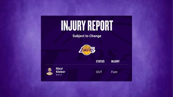 Lakers injury report Feb 20