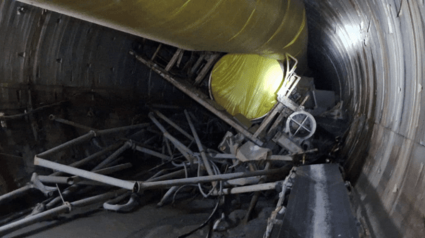 Inside the tunnel