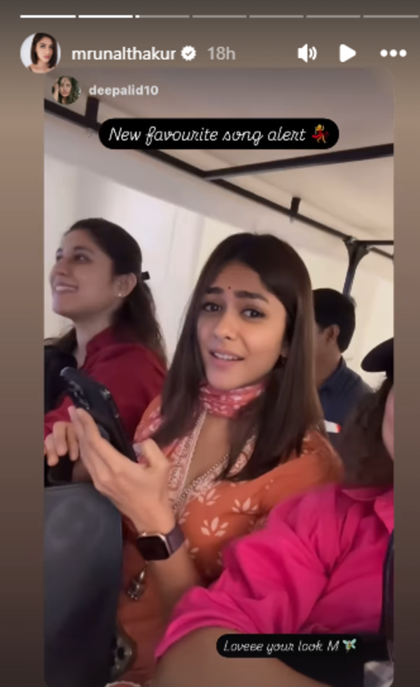 Mrunal Thakur IG story 1