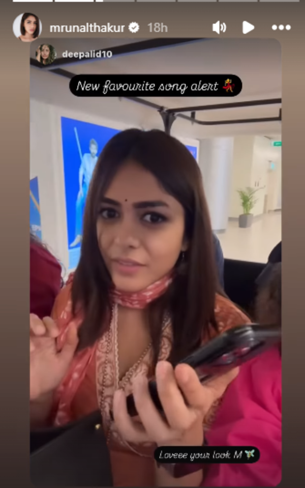 Mrunal Thakur IG story 2