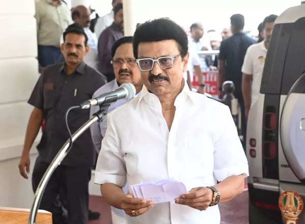 Chief minister M K Stalin addresses the media after the Tamil Nadu Cabinet meeting