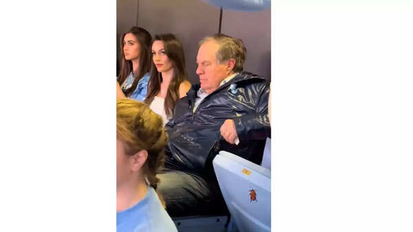 <p>Bill Belichick appears to fall asleep next to girlfriend Jordon Hudson at UNC basketball game.<br>Credits: thecarolinacockroach/TikTok<br></p> TOI (29)