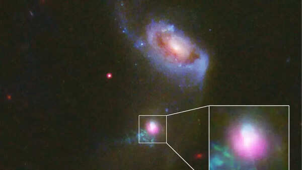 Supermassive black hole’s galactic burps