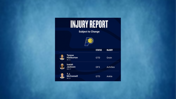 Pacers injury report Feb 26 (Image via NBA) Pacers injury report Feb 26