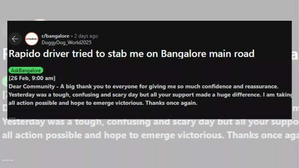 Bengaluru cab experience horror