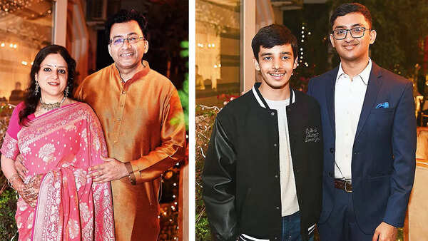 (L) Ruchi and Avichal Kapur (R) Siddhim Seth and Sarvagya Kapur