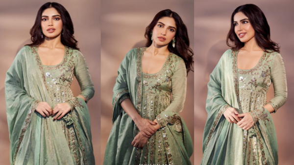 Bhumi Pednekar in flared Anarkali set