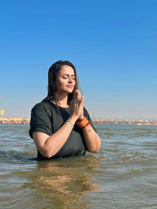 Prachi Tehlan at Maha Kumbh Mela
