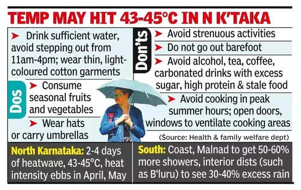 Temperature may hit 43-45°C in Karnataka