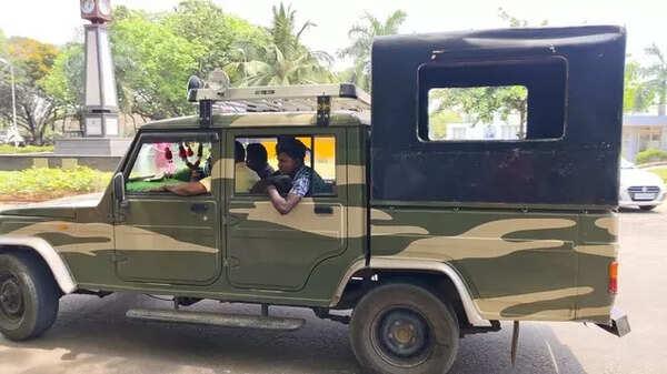 A leopard was sighted at Bharathiar University in Coimbatore on Wednesday morning.
