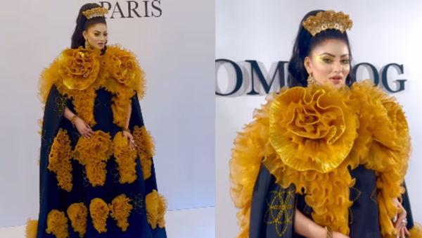 Urvashi's bizarre outfit at Paris Fashion Week 2025