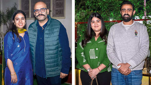 (L) Ayushi & Devashish (R) Avni Mehan Seth & Kunal Seth