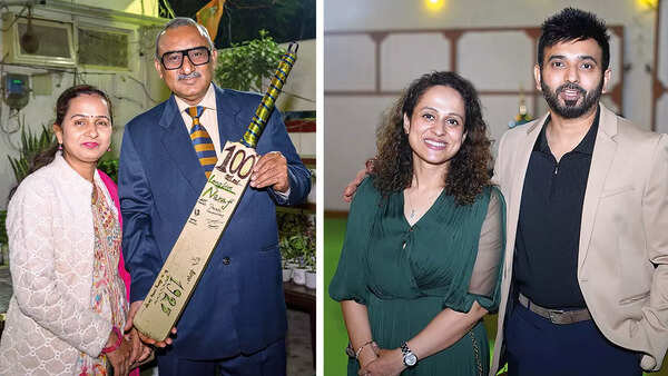 (L) Deepti & Sharad Pathak (R) Dr Manika and Dr Kushagra Verma