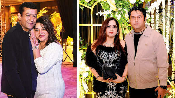 (L) Amit and Nidhi Tandon (R) Deepali and Aman Talwar