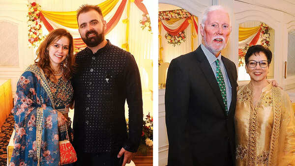 (L) Elislane Kuss & Lourenco (R) John & Priti Quinn