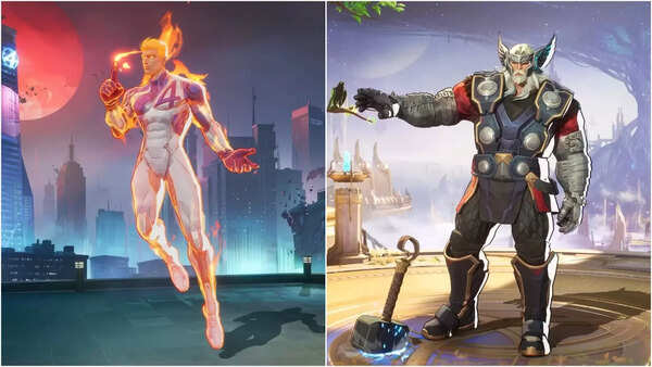 Human Torch and Thor in Marvel Rivals