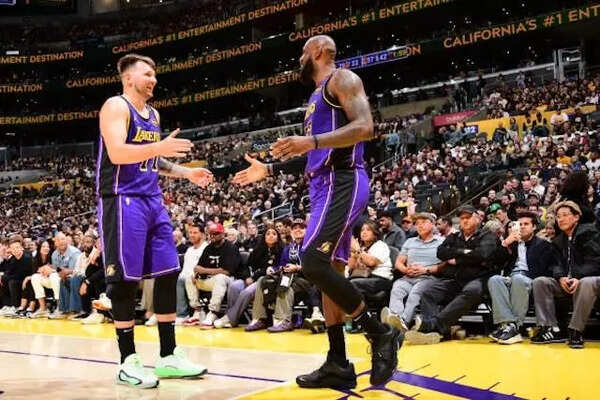 Luka Doncic and LeBron James