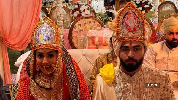 Rishabh Pant's sister Sakshi Pant turns traditional Kumaoni bride on her wedding