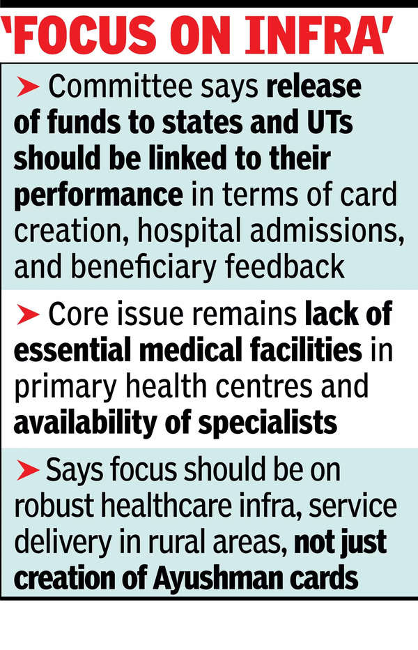 Panel: Cut age for sr citizen Ayushman cards to 60 yrs