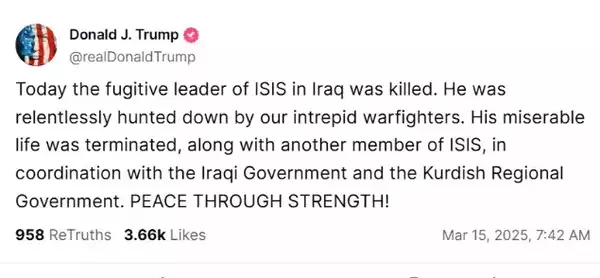 Trump's post