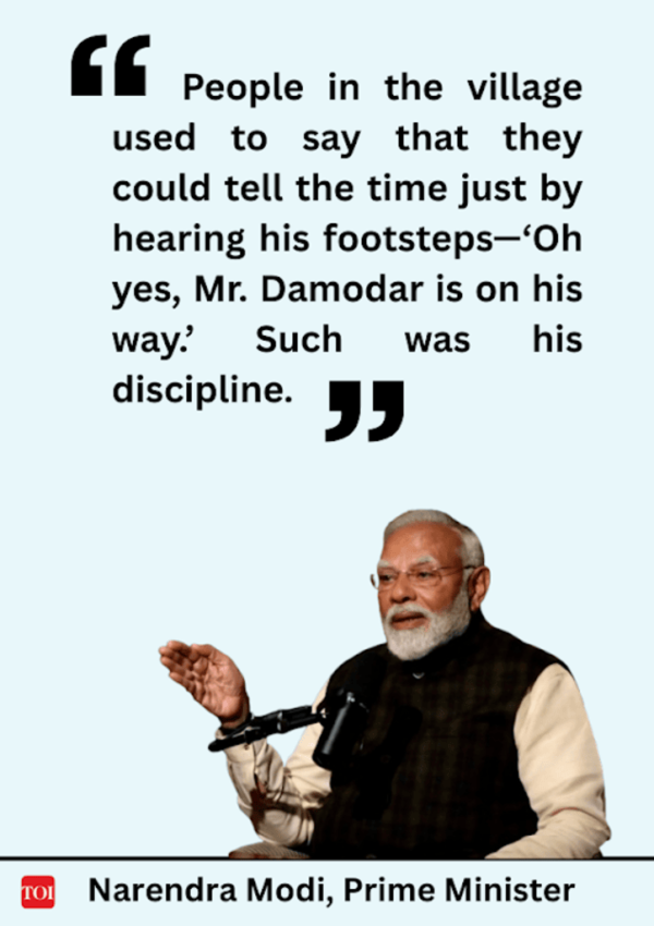 PM Modi on his father