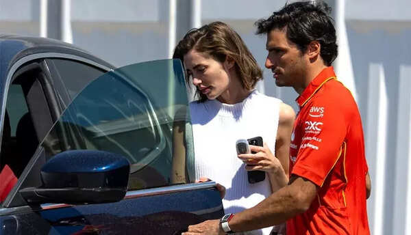 Rebecca Donaldson and Carlos Sainz