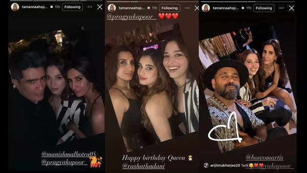 Tamannaah attended Rasha Thadani’s birthday bash