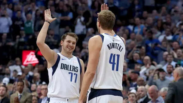 Dirk Nowitzki and Luka Doncic