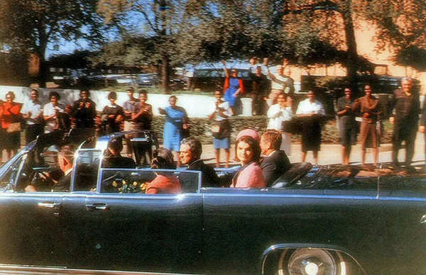 Robert Croft's photograph of Kennedy in Dealey Plaza, before the first shot struck Kennedy