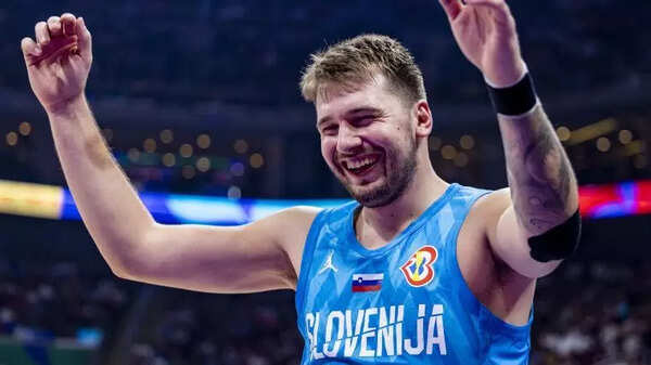 Luka Doncic playing for Slovenia (Image via Getty) Luka Doncic playing for Slovenia
