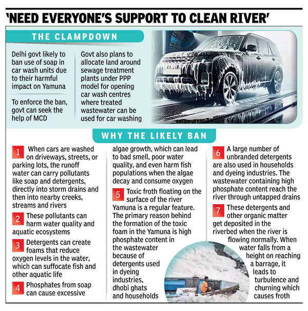 Cleaning Up Yamuna Act: Delhi May Ban Use Of Soaps, Detergents In Car Washes