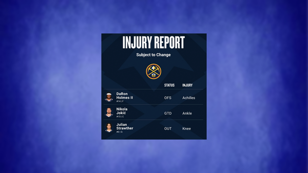 Nuggets injury report March 24