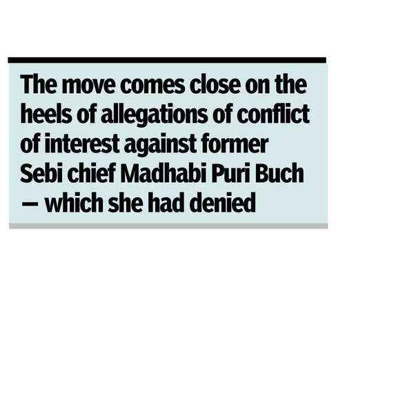 External panel to review conflict of interest.