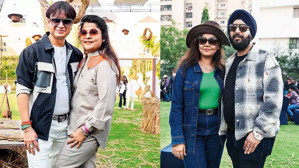 (L) Manu Garg and Neha (R) Mili Arora and Taranjeet Singh