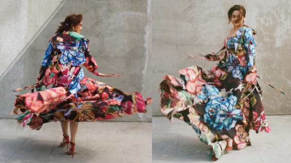 Sharvari turns into a floral garden