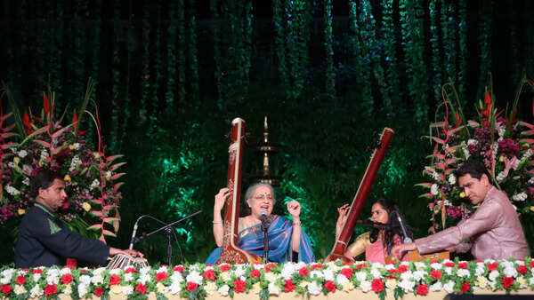 Ashwini Bhide Deshpande captivated the audience with her khayal, thumri and devotional renditions