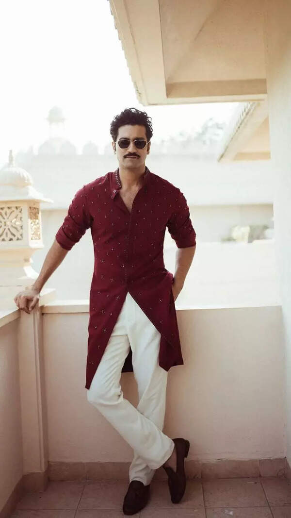 Vicky Kaushal in an embroidered kurta