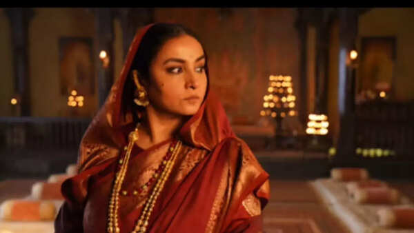 Actress Divya Dutta in a still from Chhaava