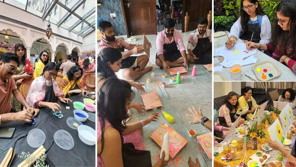 Guided art parties can cost between ₹800 to ₹1,500 per person (Pics: @brushesandcolors_sanchi)