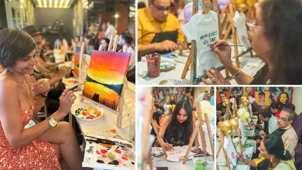 'Such sessions foster mindfulness' (Pics: @paintology_byvinisha) 'Such sessions foster mindfulness' (Pics: @paintology_byvinisha)