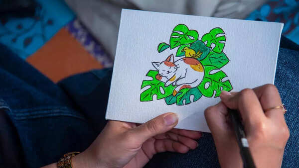 Corporates are hosting sip and paint sessions for employees to unwind and bond