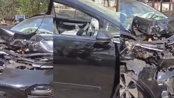 MG Windsor crashed