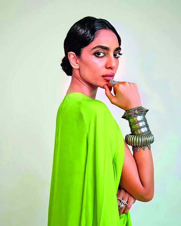 Sobhita Dhulipala sports a stack of chunky silver bangles P4_SS_Sobhita