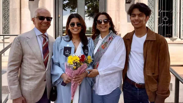 Juhi Chawla with family