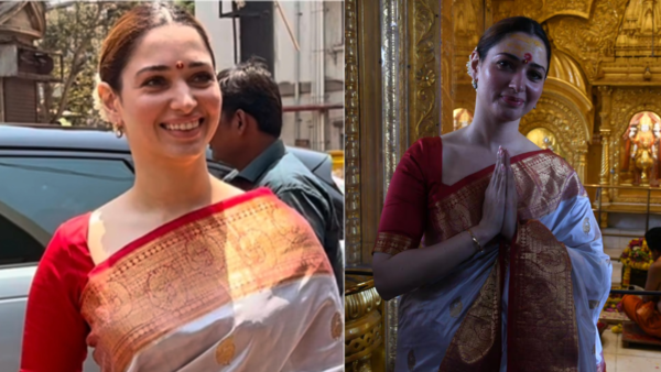 Tamannaah Bhatia embraces temple traditions