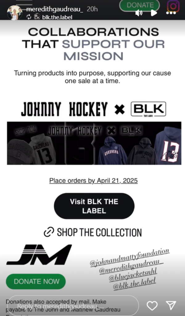 Johnny-Gaudreau- Foundation-Gains-New-Life-With-Support