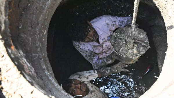 sewage workers