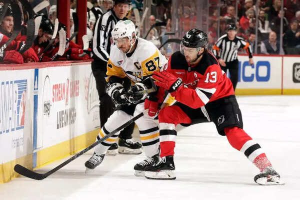 Nico Hischier and Sidney Crosby